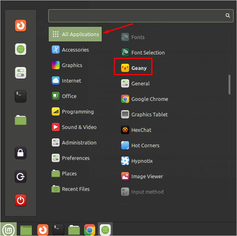 launched from the All Applications