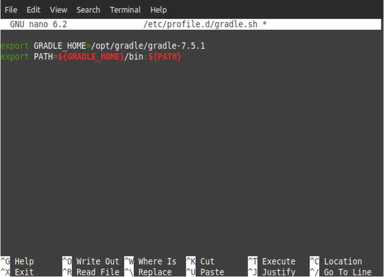 Gradle necessary paths