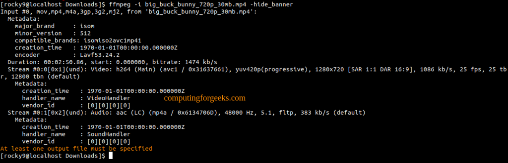 Install FFmpeg on Rocky Linux