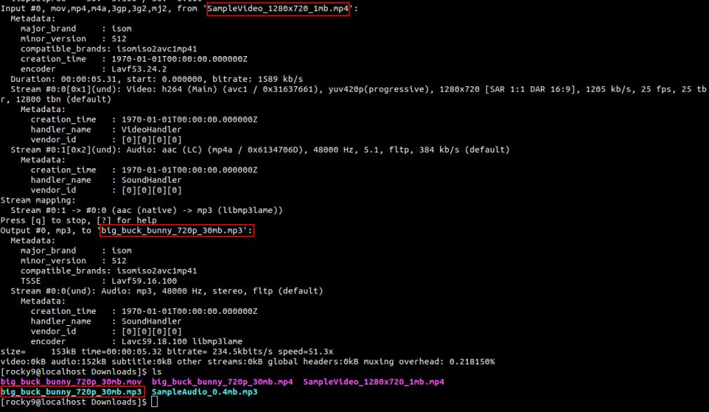 *Extract Audio from Video