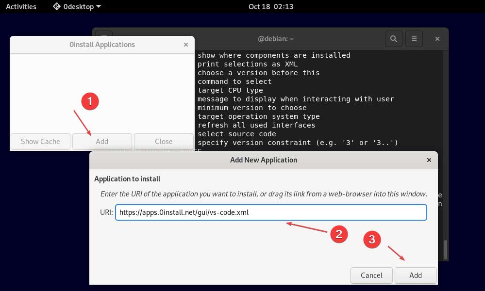 Debian 11 using the 0Install