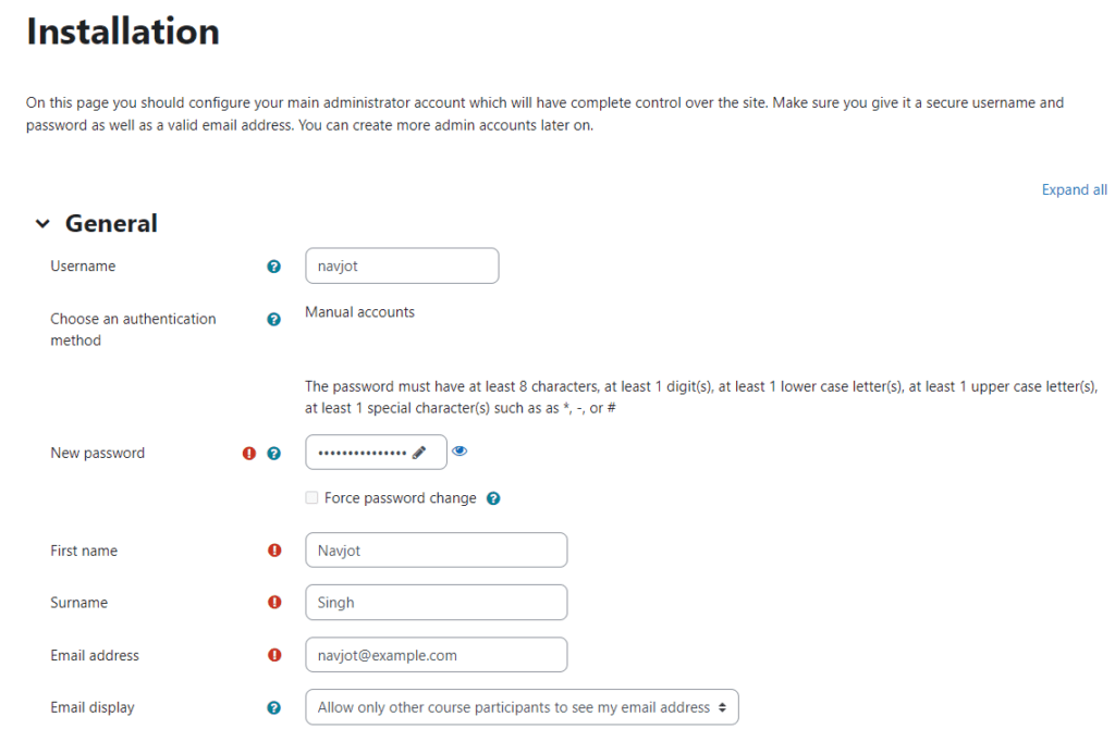 installation is complete