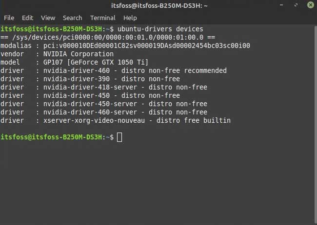 ubuntu-drivers devices