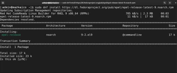 confirm the installation