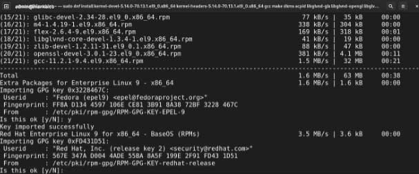 RHEL package repository