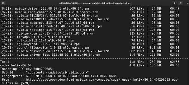 packages are downloaded