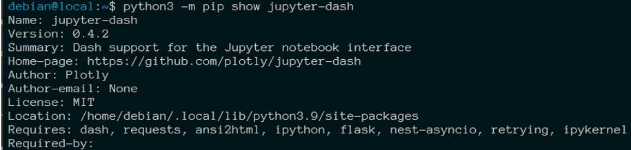 This should return output as shown