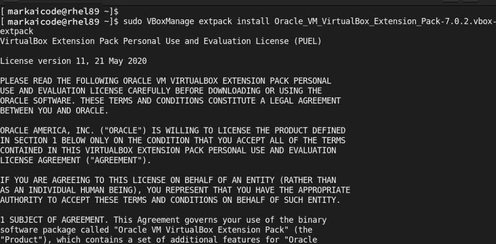 Install the VirtualBox