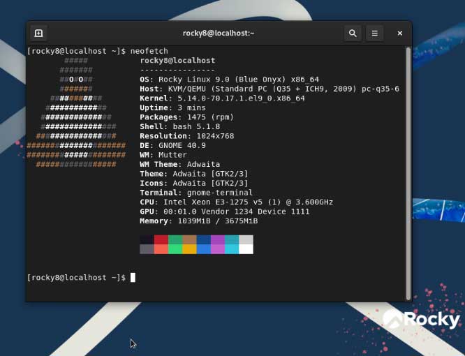 Check the Rocky Linux version