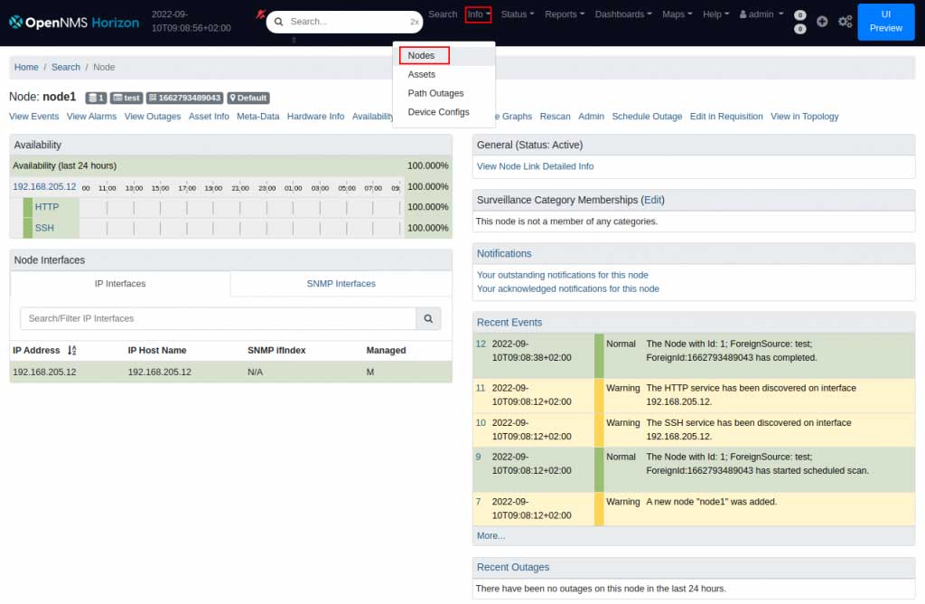 After the node has been added