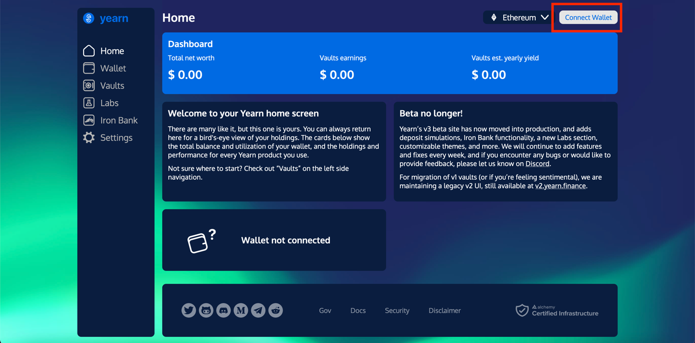 Wallet Connection Screen