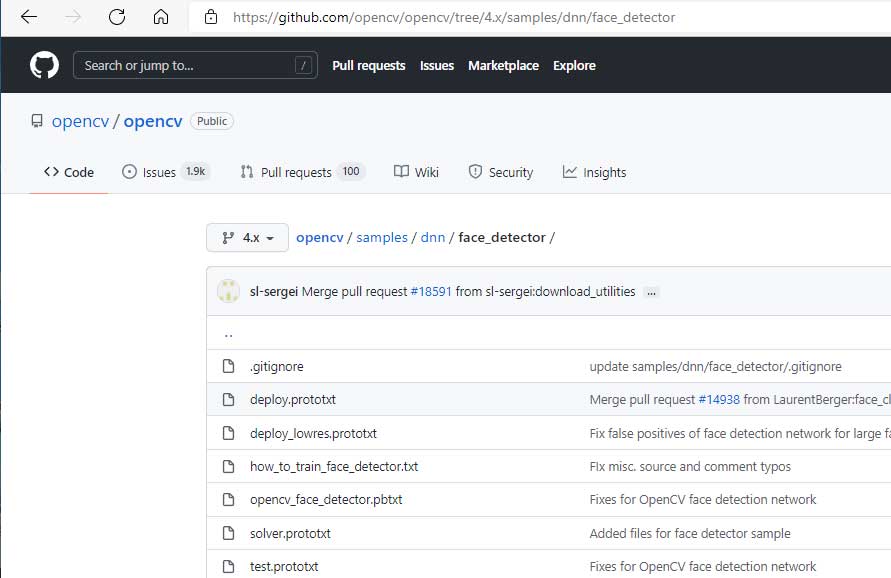 opencv samples dnn face_detector